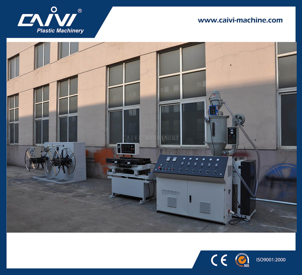 plastic PVC single-wall corrugated pipe production line