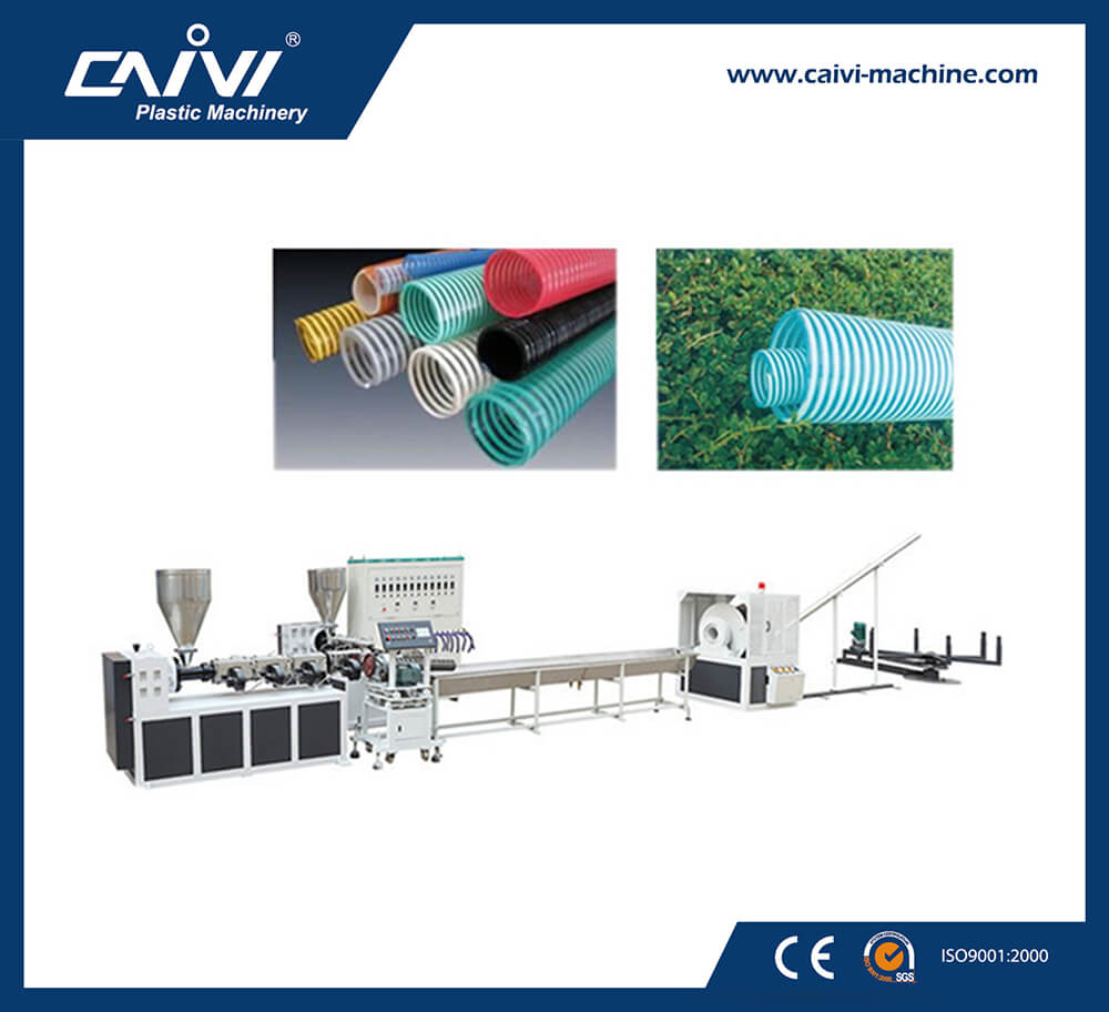 factory produce PVC spiral reinforced hose pipe machine in China